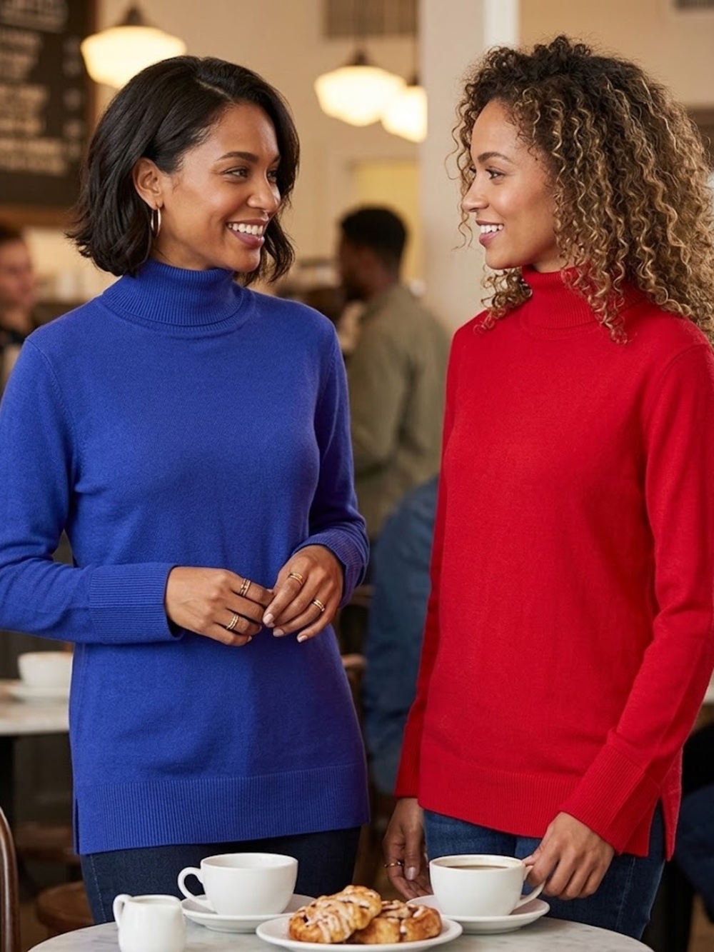 2 Turtleneck Sweaters size Medium 89th + Madison and Bolide